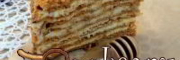 карамельный медовик с апельсиновым кремом