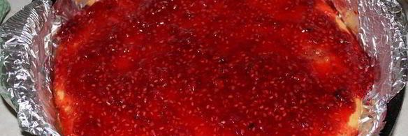 летний торт с малиной