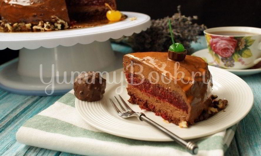 Рецепт муссового торта вишня с шоколадом