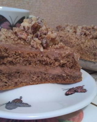 Ореховый торт без муки