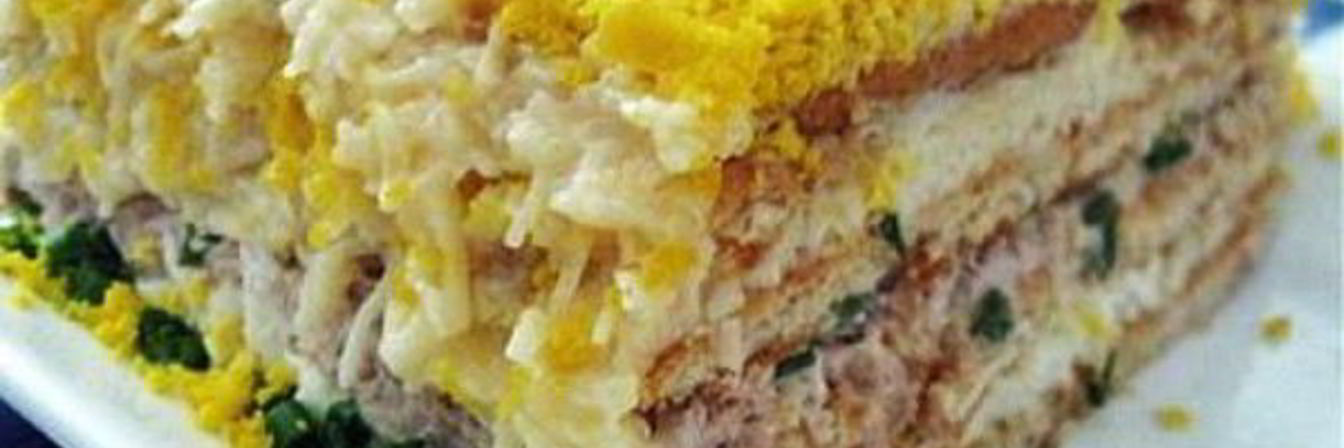 Рыбный торт