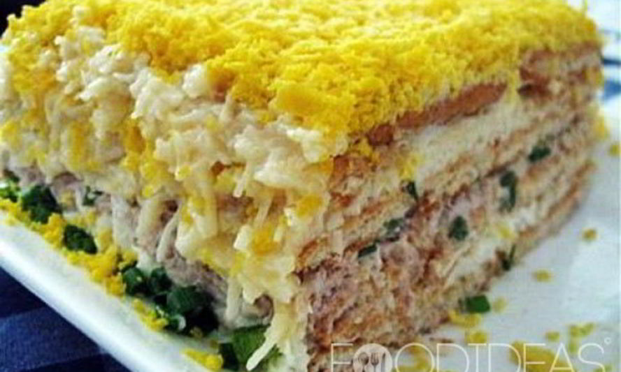 Рецепт рыбного торта