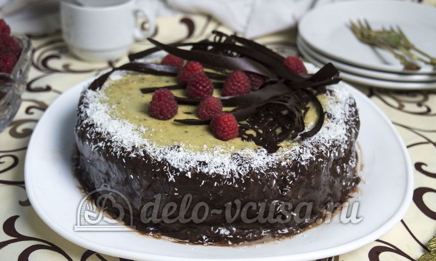 Рецепт шоколадна-кокосового торт