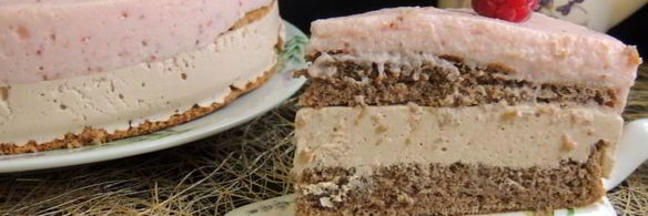 шоколадно-ягодный торт без муки