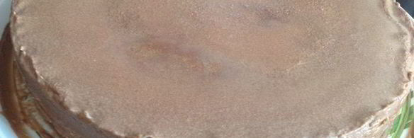 шоколадный блинный торт