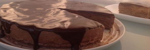 шоколадный блинный торт