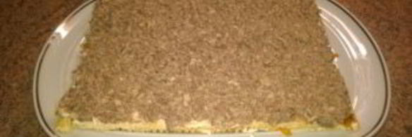 слоеный торт с рыбой