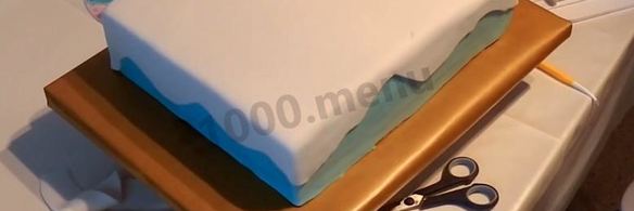 торт холодное сердце