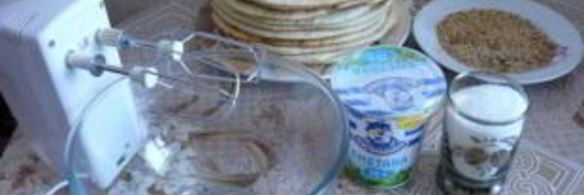 торт медовик шифоновый