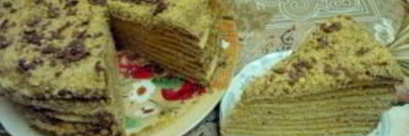 торт медовик шифоновый