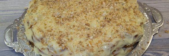 торт наполеон из печенья ушки