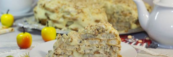 торт наполеон из печенья ушки