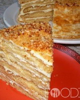 Торт с творожным кремом