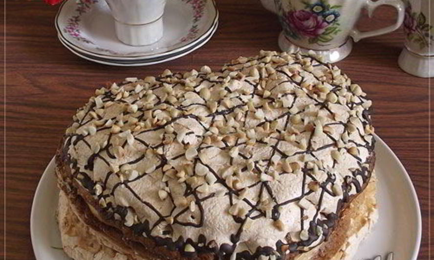 Рецепт торта в виде сердца иван-да-марья