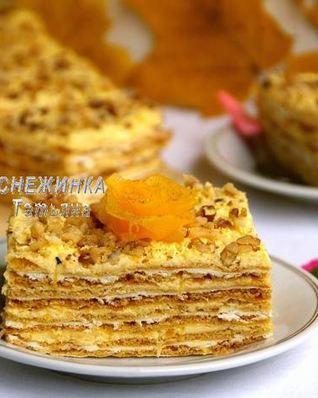 Тыквенно-творожный торт Осенняя мелодия