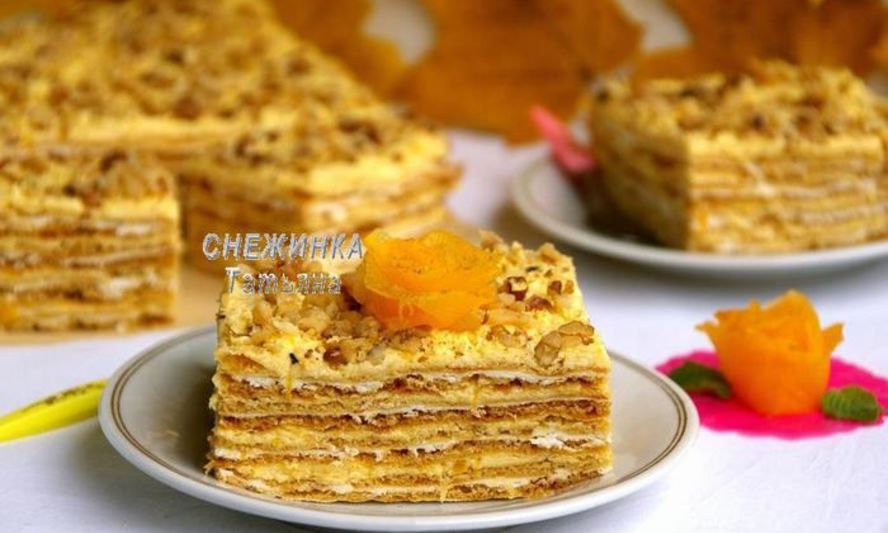 Рецепт тыквенно-творожного торт осенняя мелодия