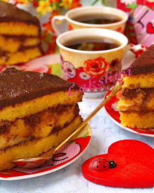 Тыквенный торт с заварным кремом