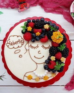 Ванильно-маковый торт Ягодные мечты