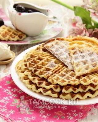 Творожные вафли