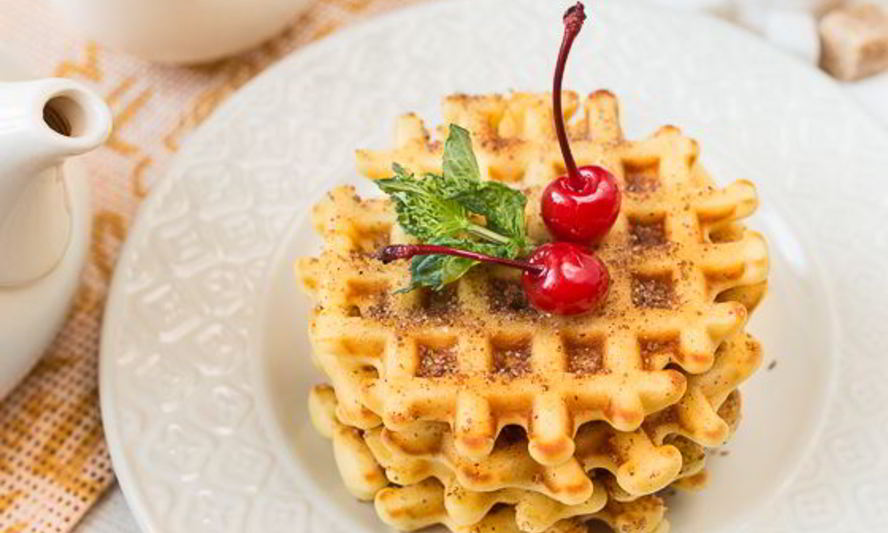 Рецепт вафель на кукурузной муке с корицей