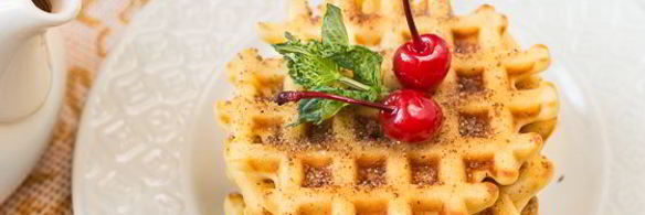 вафли на кукурузной муке с корицей