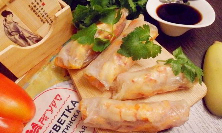 Рецепт вьетнамских конвертиков с креветками