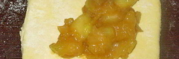 яблочные конвертики с ирисками