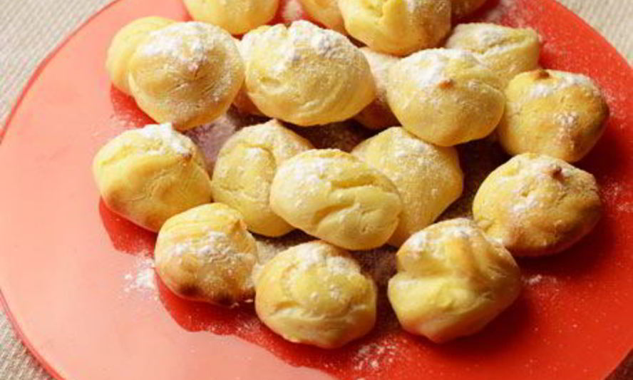 Рецепт профитролей с творожным кремом