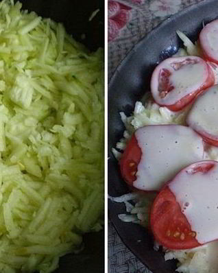 Кабачковая запеканка с фаршем