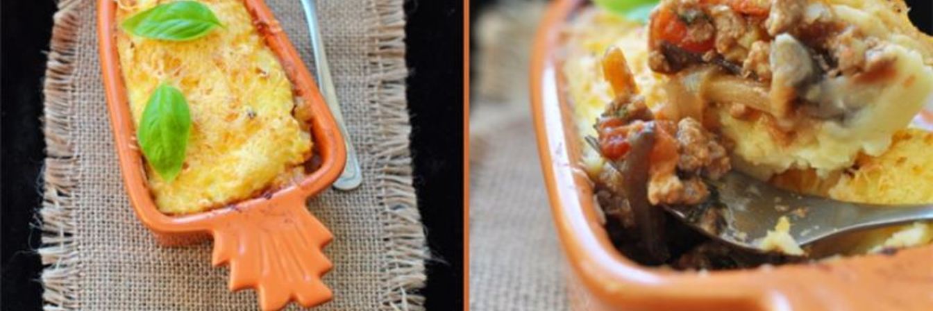 Картофельная запеканка с овощами-микс и мясным фаршем