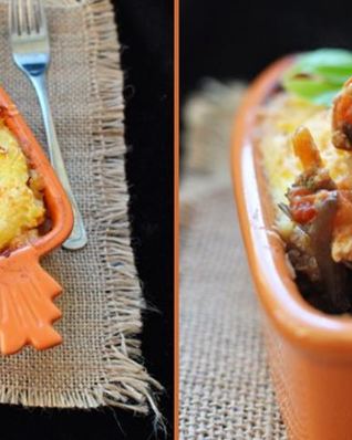 Картофельная запеканка с овощами-микс и мясным фаршем