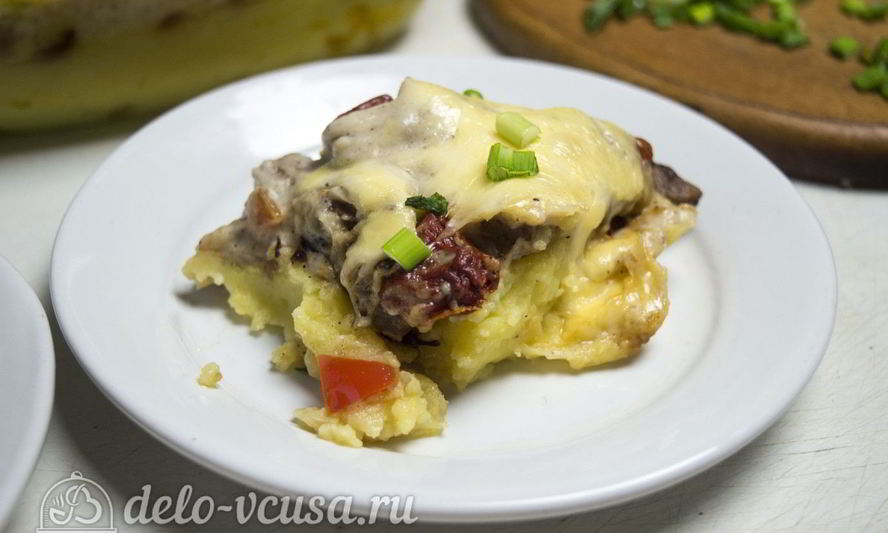 Рецепт картофельной запеканки с соусом