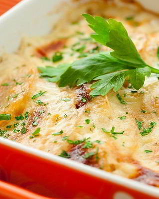 Картофельная запеканка с сыром