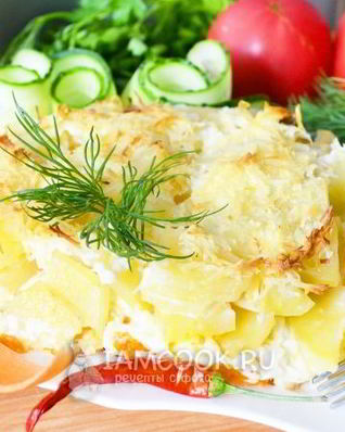 Картофельная запеканка в хлебопечке