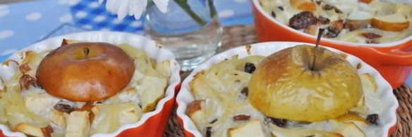 лапшевник детский с яблоком и изюмом