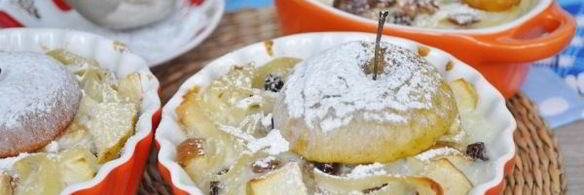 лапшевник детский с яблоком и изюмом