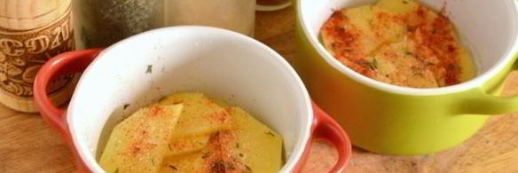 порционная запеканка с красной рыбой