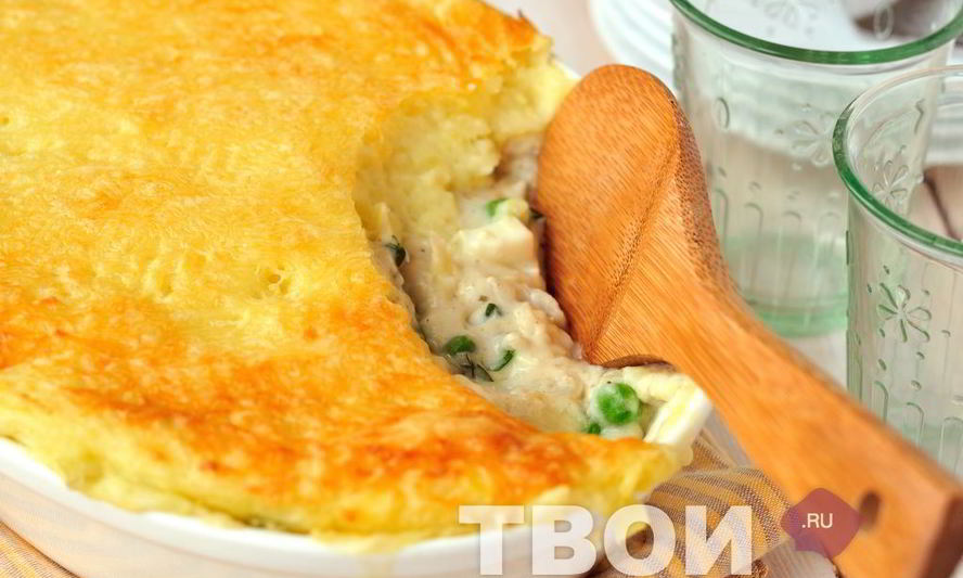 Рецепт рыбного пирога-запеканки