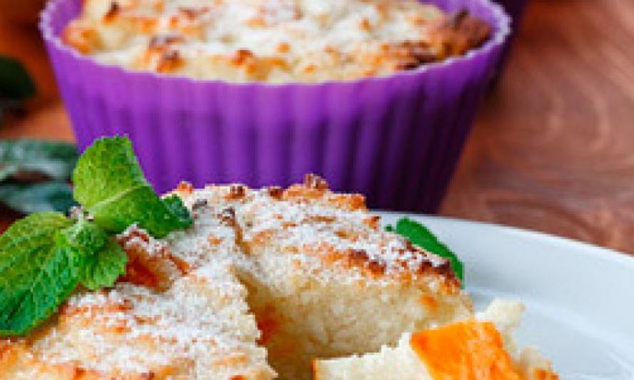 Рецепт творожной запеканки с кусочками тыквы