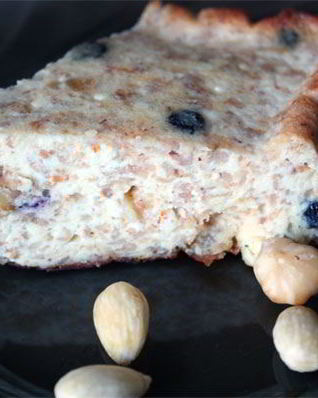 Творожная запеканка с овсяными хлопьями