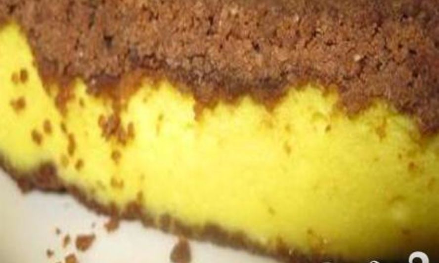 Рецепт творожной запеканки в шоколадном штрейзеле