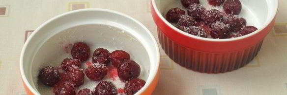 творожно-овсяная запеканка с вишней