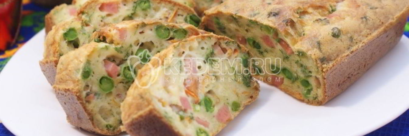 Яичная запеканка с овощами и ветчиной