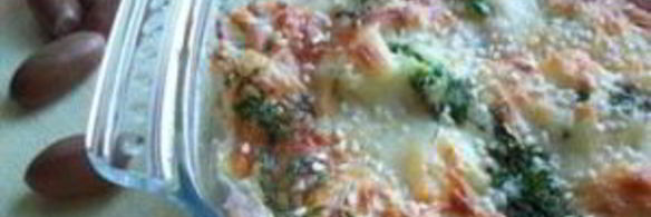 запеканка из брокколи с ветчиной