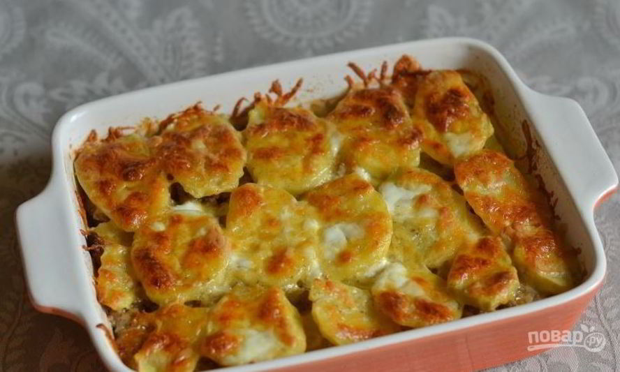 Рецепт запеканки из фарша и картошки