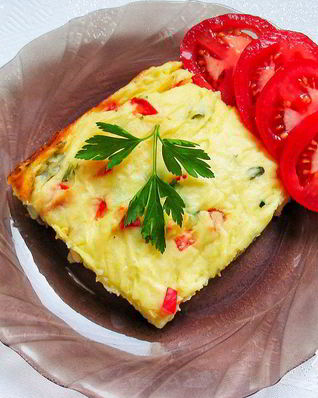 Запеканка из картофельного пюре с сыром