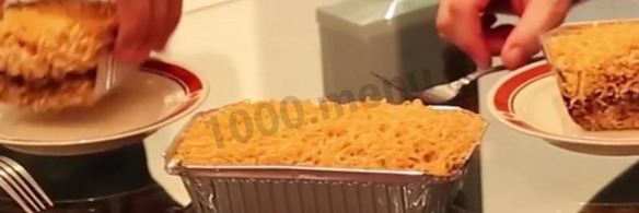 запеканка из лапши с фаршем в духовке