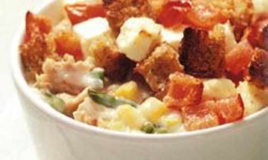 Рецепт запеканки из тунца с овощами и брынзой