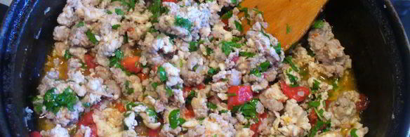 запеканка мясная с баклажанами