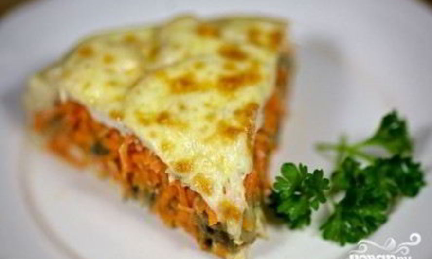 Рецепт запеканки с морковью, грибами и курицей